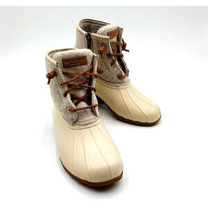Women’s Sperry Wool Cream Duck Boots Sz. 6